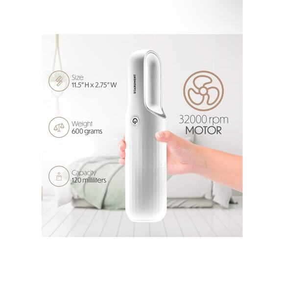 STARUMENT Portable Cordless Rechargeable Hand Vacuum Cleaner Handheld - Picture 4 of 9